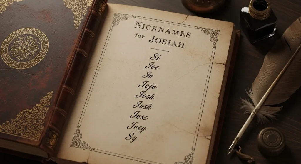 Nicknames for josiah