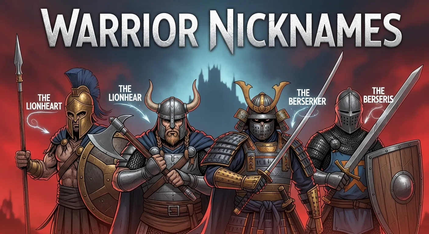 Warrior Nicknames ⚔️