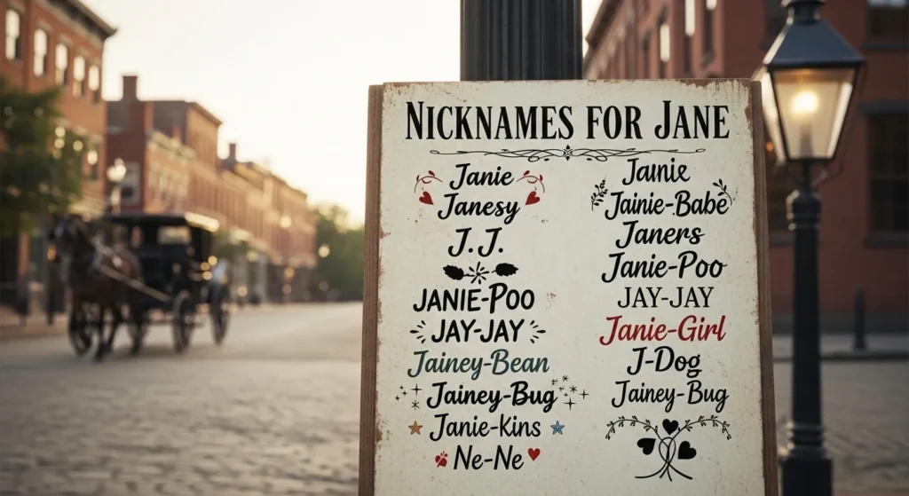 Nicknames for Jane