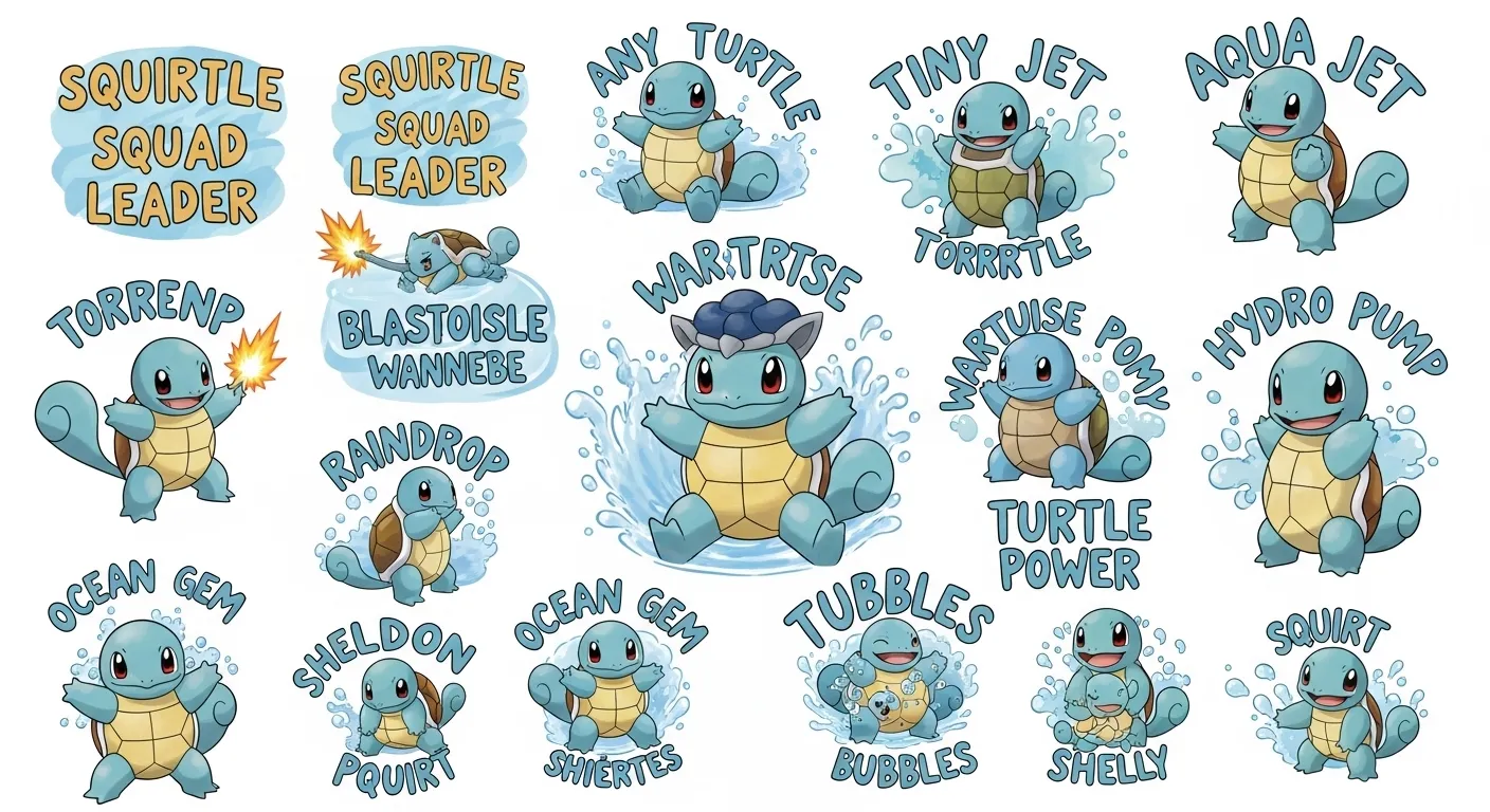 squirtle nicknames