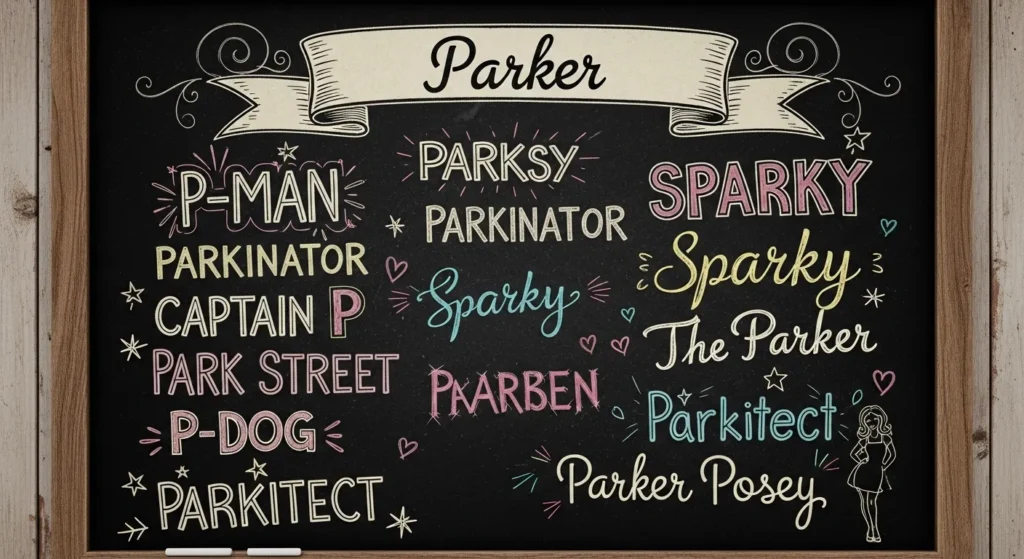 nicknames for parker