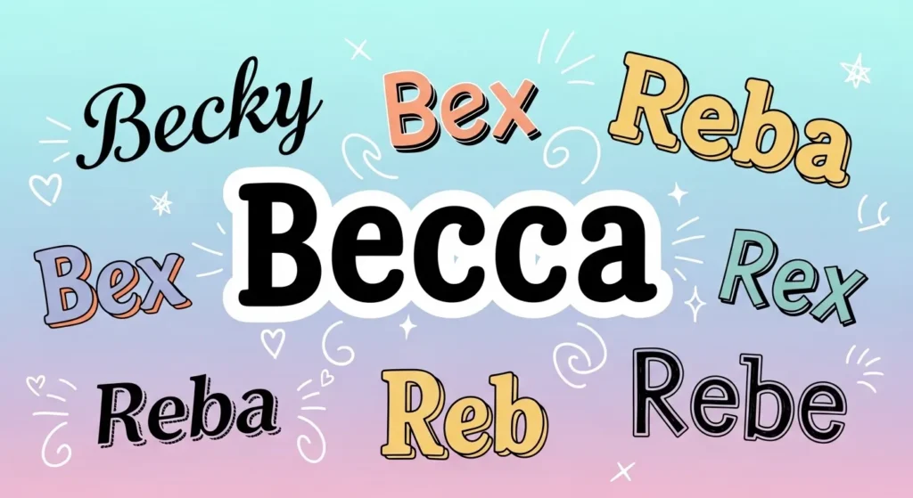nicknames for rebecca
