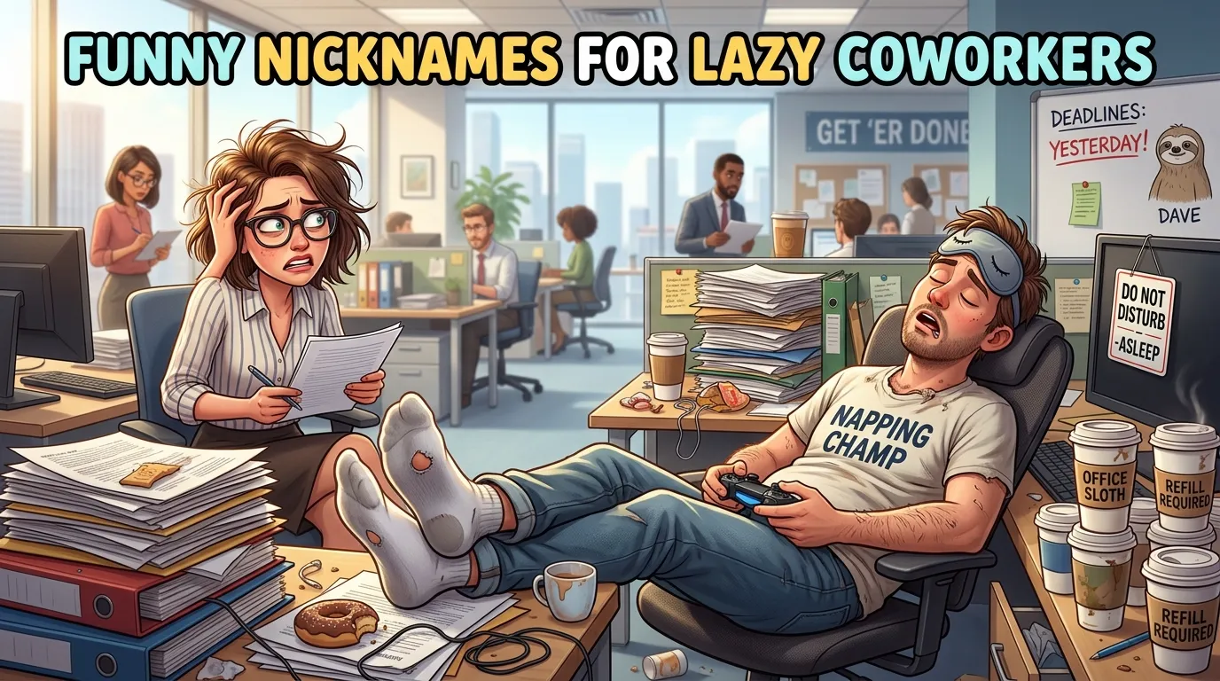 funny nicknames for lazy coworkers