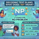 what does np mean in text