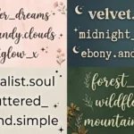 aesthetic usernames
