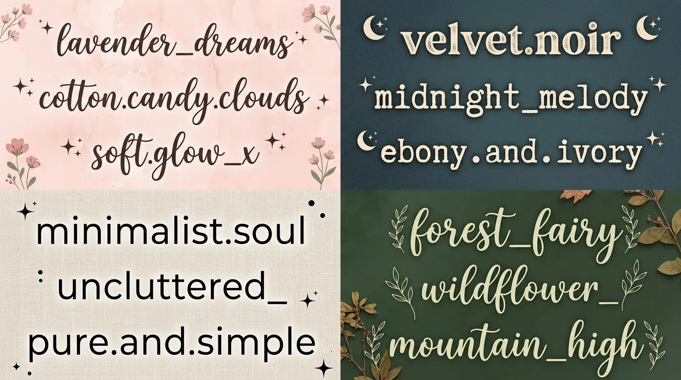 aesthetic usernames