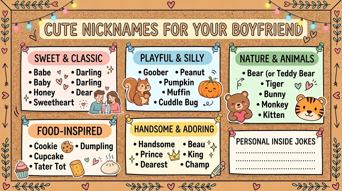 cute nicknames for boyfriend