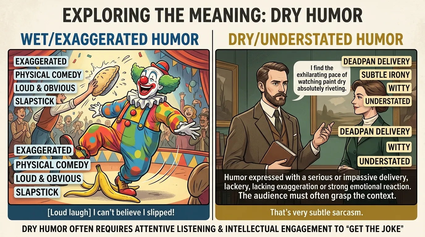 dry humor meaning