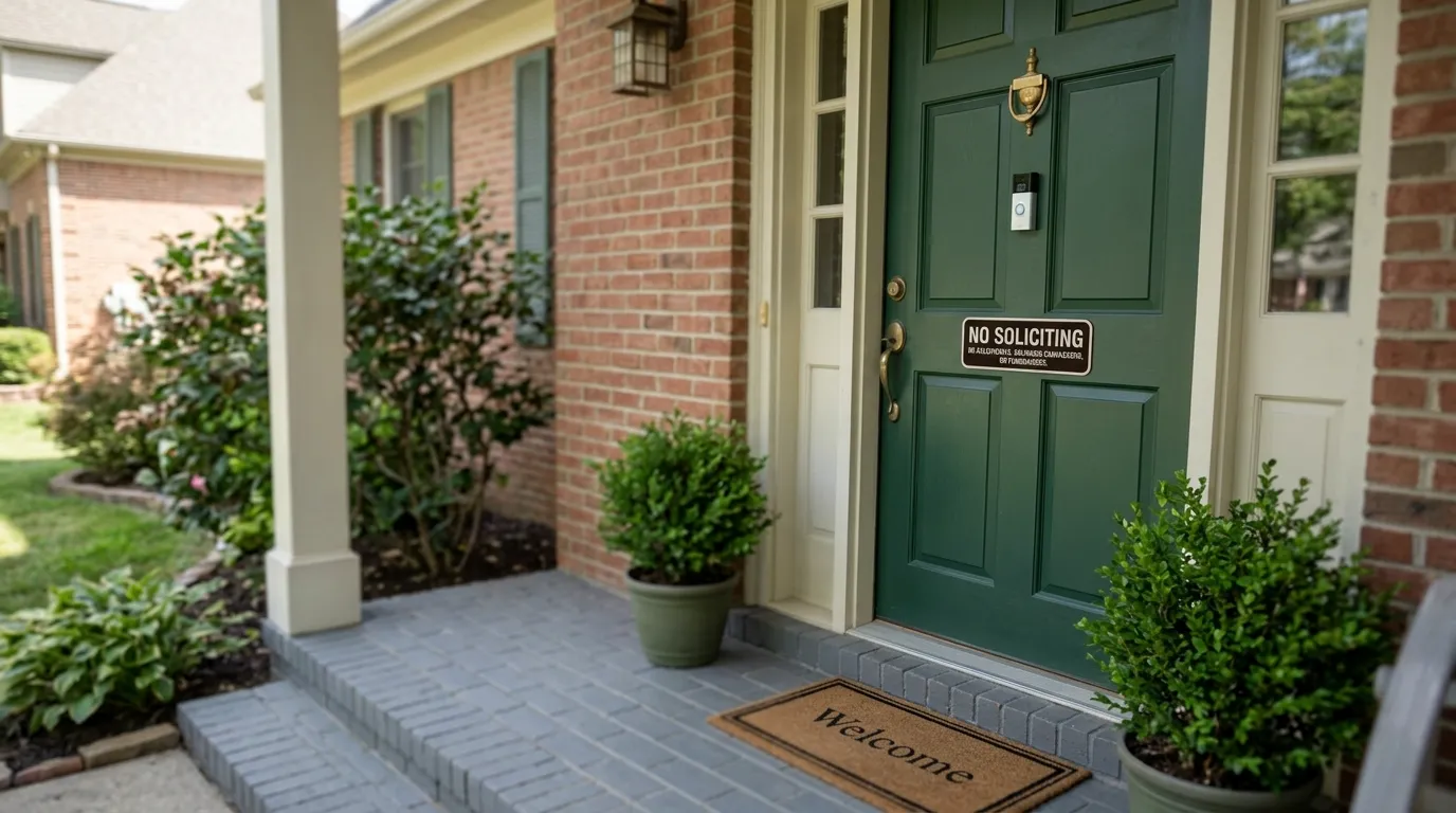what does no soliciting mean