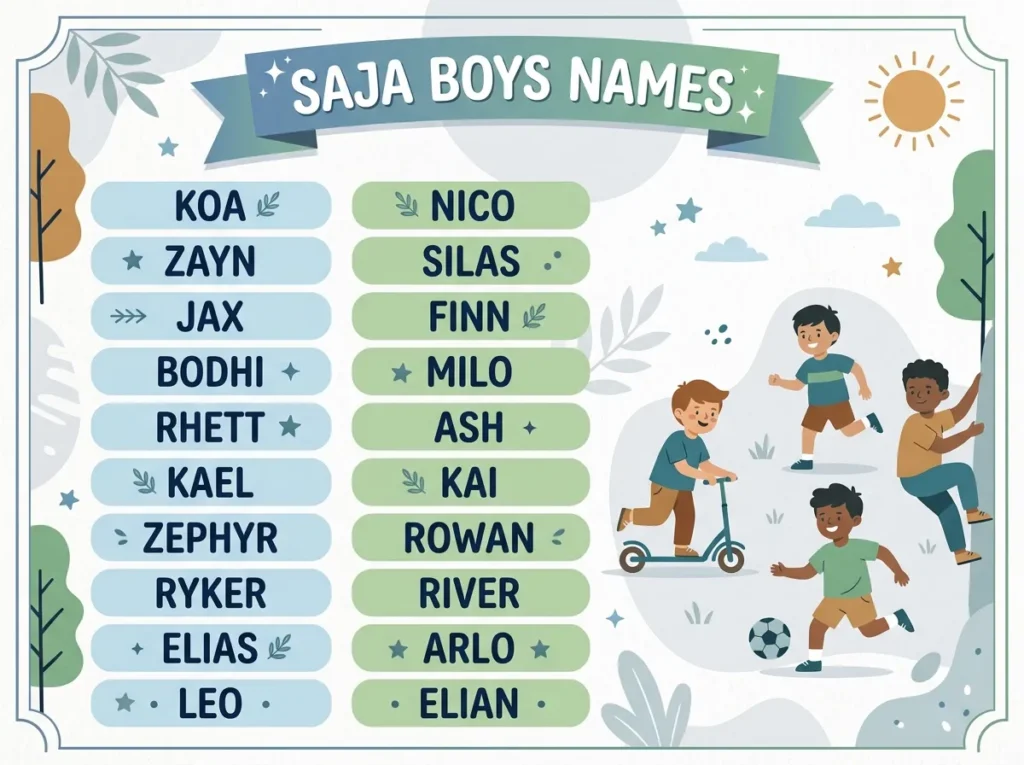 saja boys names