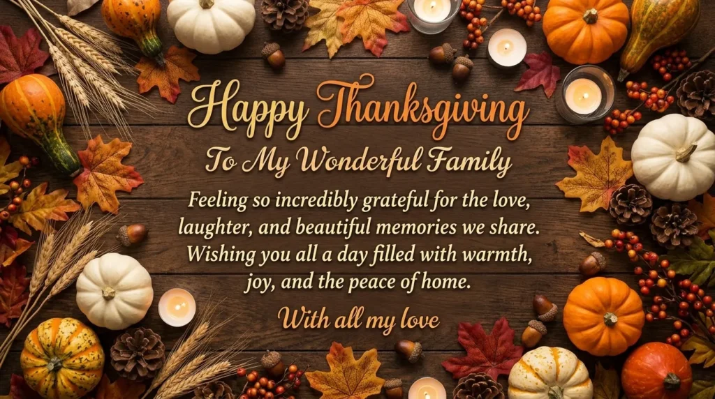 thanksgiving messages for family
